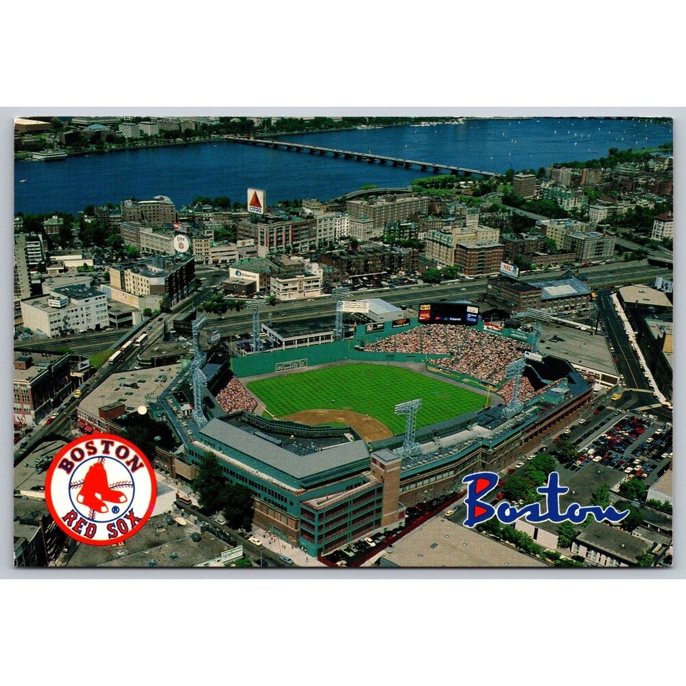 Fenway Park Boston Red Sox Aerial View Postcard Klein Card Massachusetts 4x6